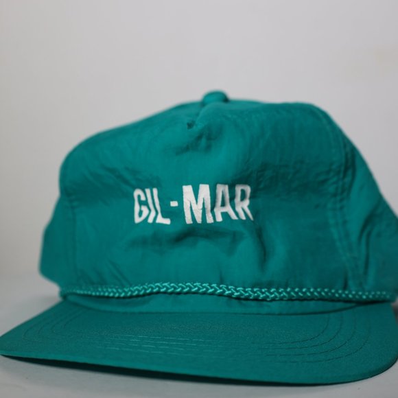 Gil-Mar Green/Teal Baseball Hat Cap Neon - Picture 1 of 8